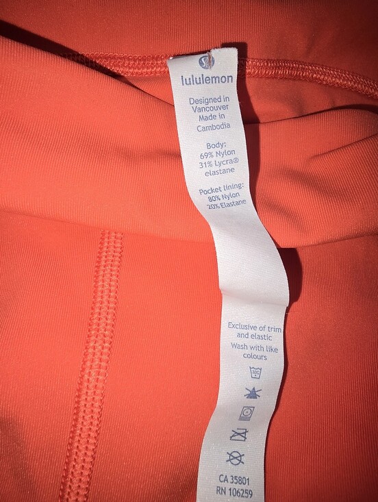 lululemon athletica Other - lululemon athletica Coral/Orange Women's Athletic Leggings